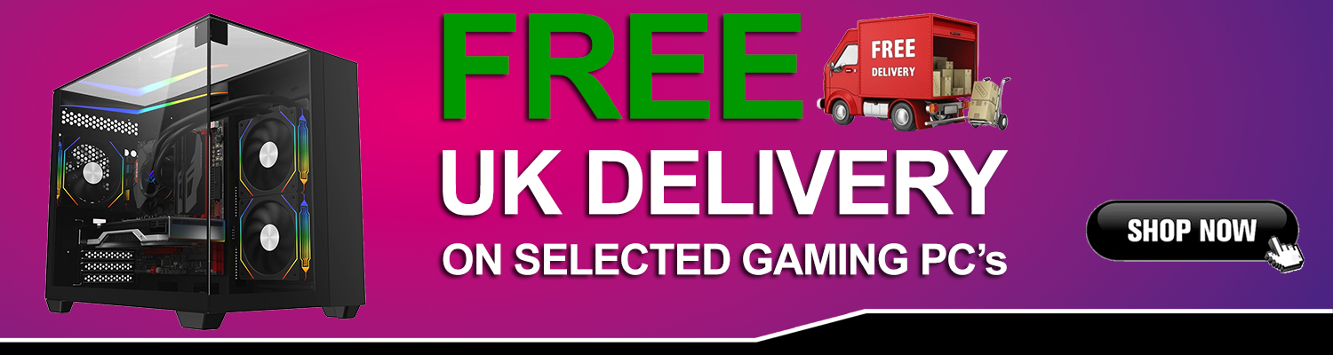 Free Delivery on selected gaming PCs